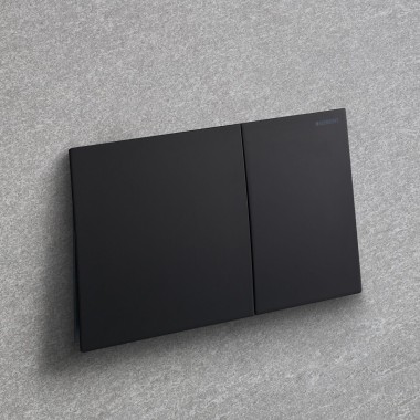 Geberit Sigma70 u mat crnoj boji sa premazom koji se lako čisti