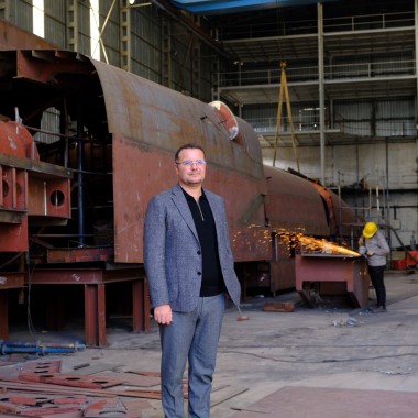 Generalni direktor Onun Tekir u jednoj od radionica u ADA Iachting brodogradilištu u Bodrumu. Ovde se gradi jahta od 50 metara za italijanskog kupca.(© Serkan Ali Çiftçi)